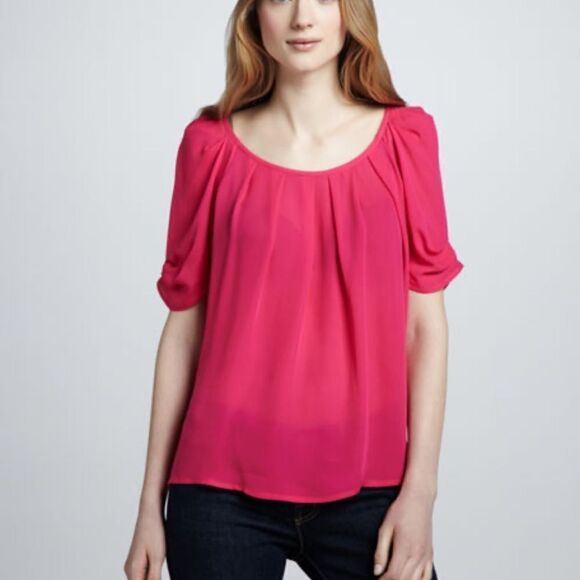 Joie Eleanor Tie Back Blouse - Picture 1 of 9